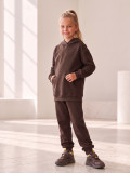 Костюм детский футер 2-х нитка "БЛУМИ КИДС" ШОКОЛАД