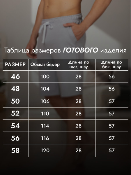 Шорты мужские футер 2-х нитка Шорты мужские футер 2-х нитка